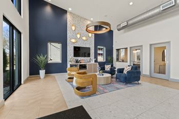 Clubhouse with coffee station
